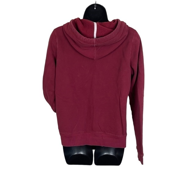 Well-loved Ralph Lauren wine red hoodie sweatshirt, size large. - Picture 4 of 11